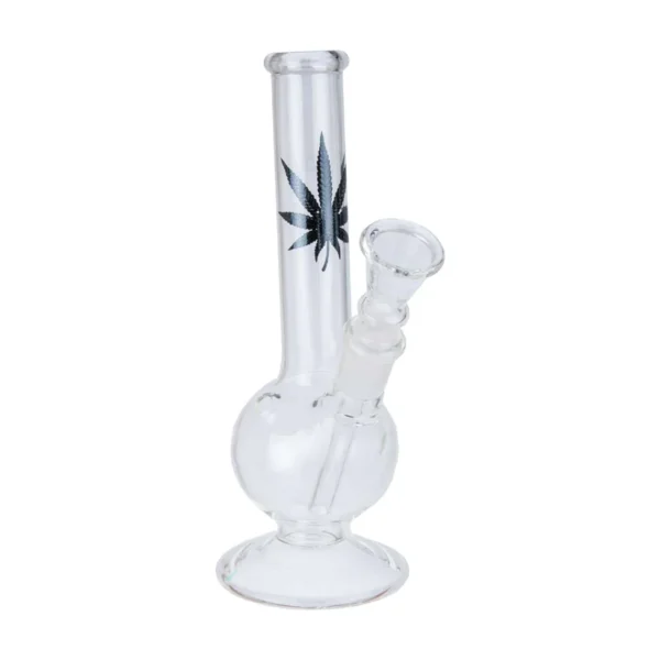 Dark Leaf Ayaklı Küçük Cam Bong – 18 cm