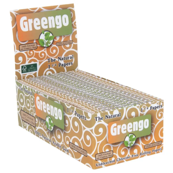 Greengo Unbleached 1 1/4 Sarma Kağıdı – 50’li Display Paket