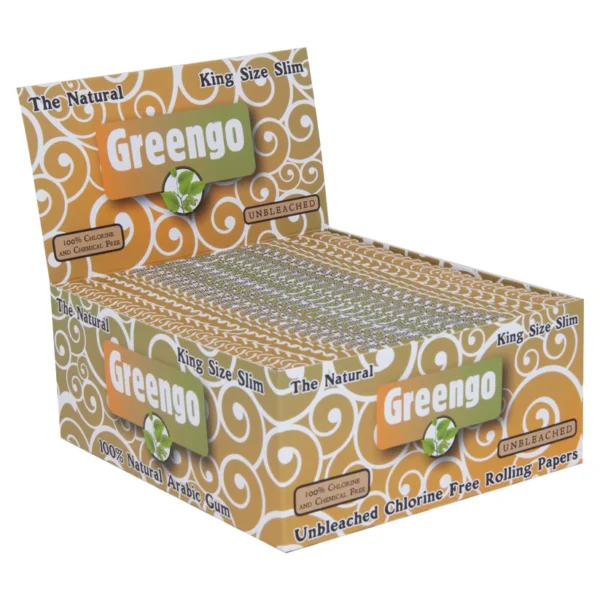 Greengo Unbleached King Size Slim – 50’li Display Paket