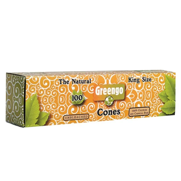 Greengo King Size Cones 109/26 mm – 100 Adet