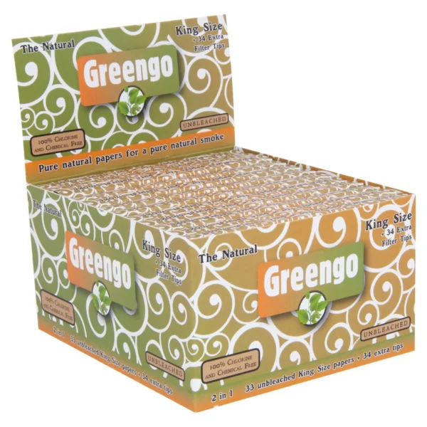 Display Greengo Unbleached King Size Regular 2 in 1 – 24 Adet