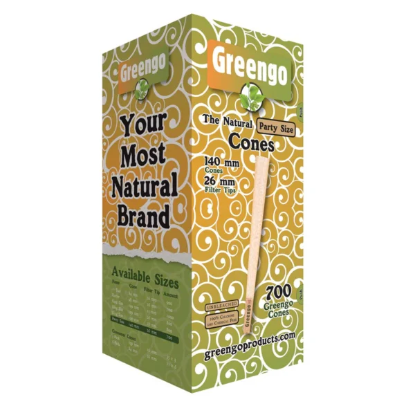 Greengo Cones Party Size 140/26 mm – 700 Adet