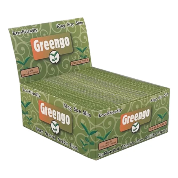 Display Greengo Hemp Unbleached King Size Slim – 50 Adet