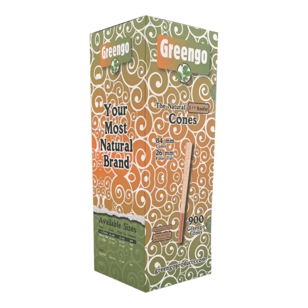 Greengo Cones Reefer Unbleached 84/26mm No Logo – 900 Adet