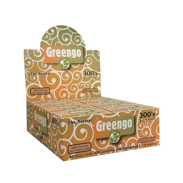 Display Greengo Unbleached 1 1/4'' 300's – 40 Adet