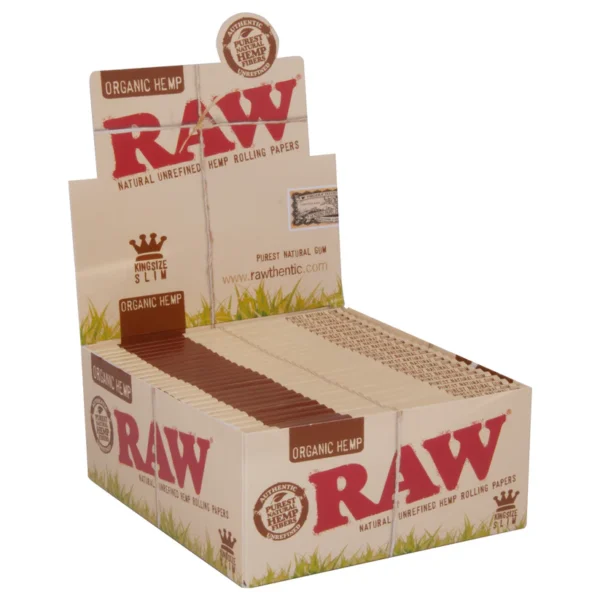 RAW Organic Hemp King Size Slim – 50’li Display Paket
