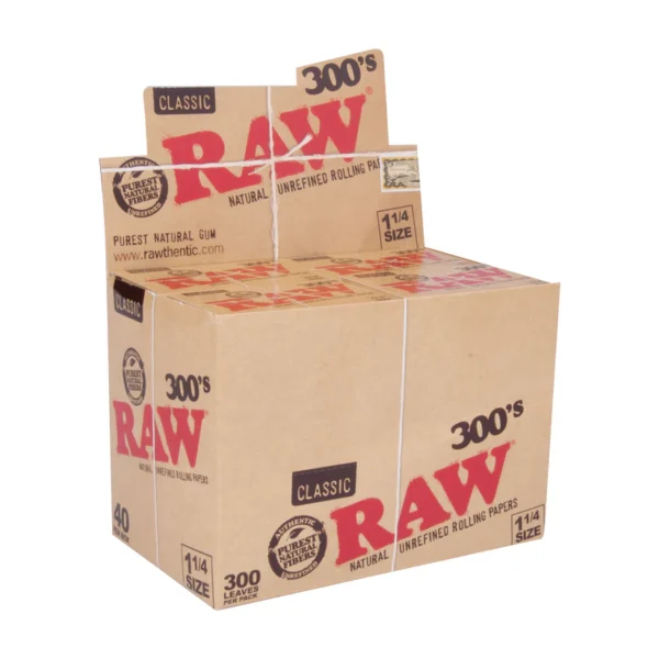 RAW Classic 1 ¼ – 300 Yaprak, 40’lı Display Paket