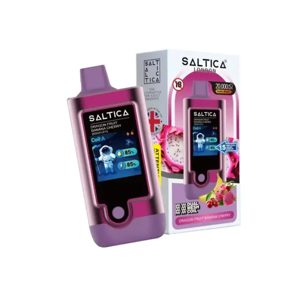 Saltica 20000 Puff Dragon Fruit Banana Cherry