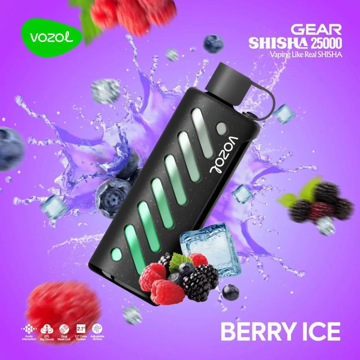Vozol Gear 25000 Berry Ice - Görsel 1