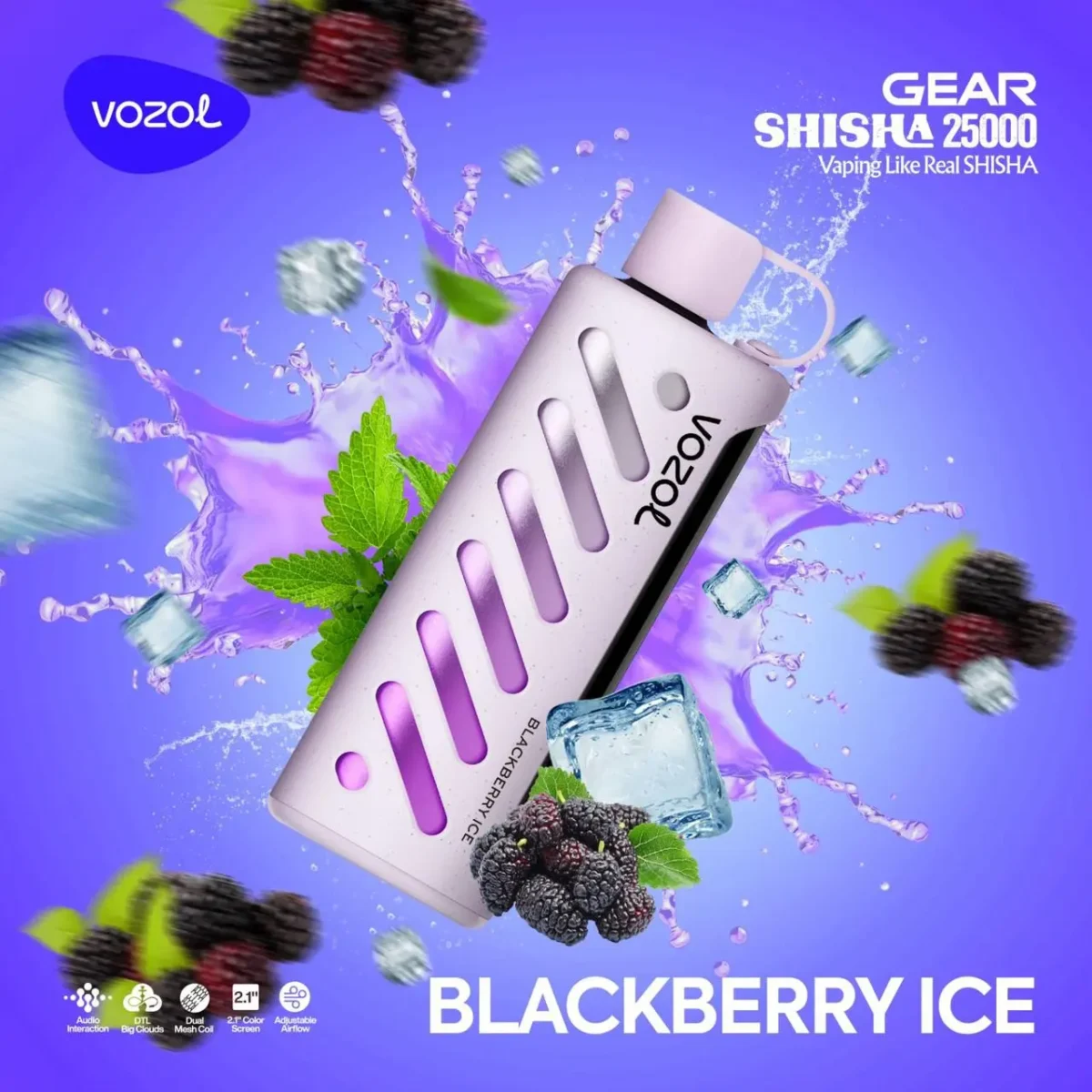 Vozol Gear 25000 Blackberry Ice - Görsel 1