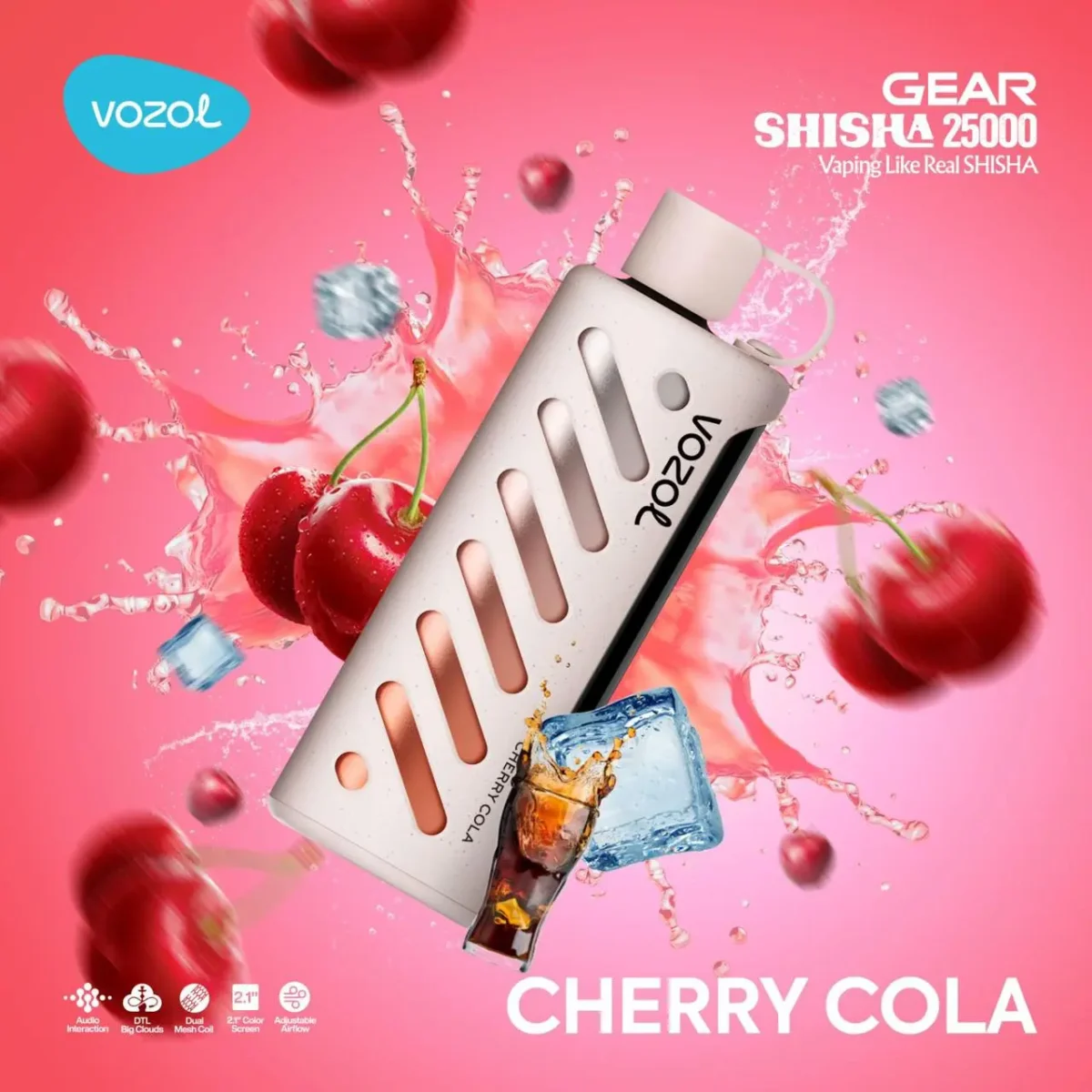 Vozol Gear 25000 Cherry Cola - Görsel 1
