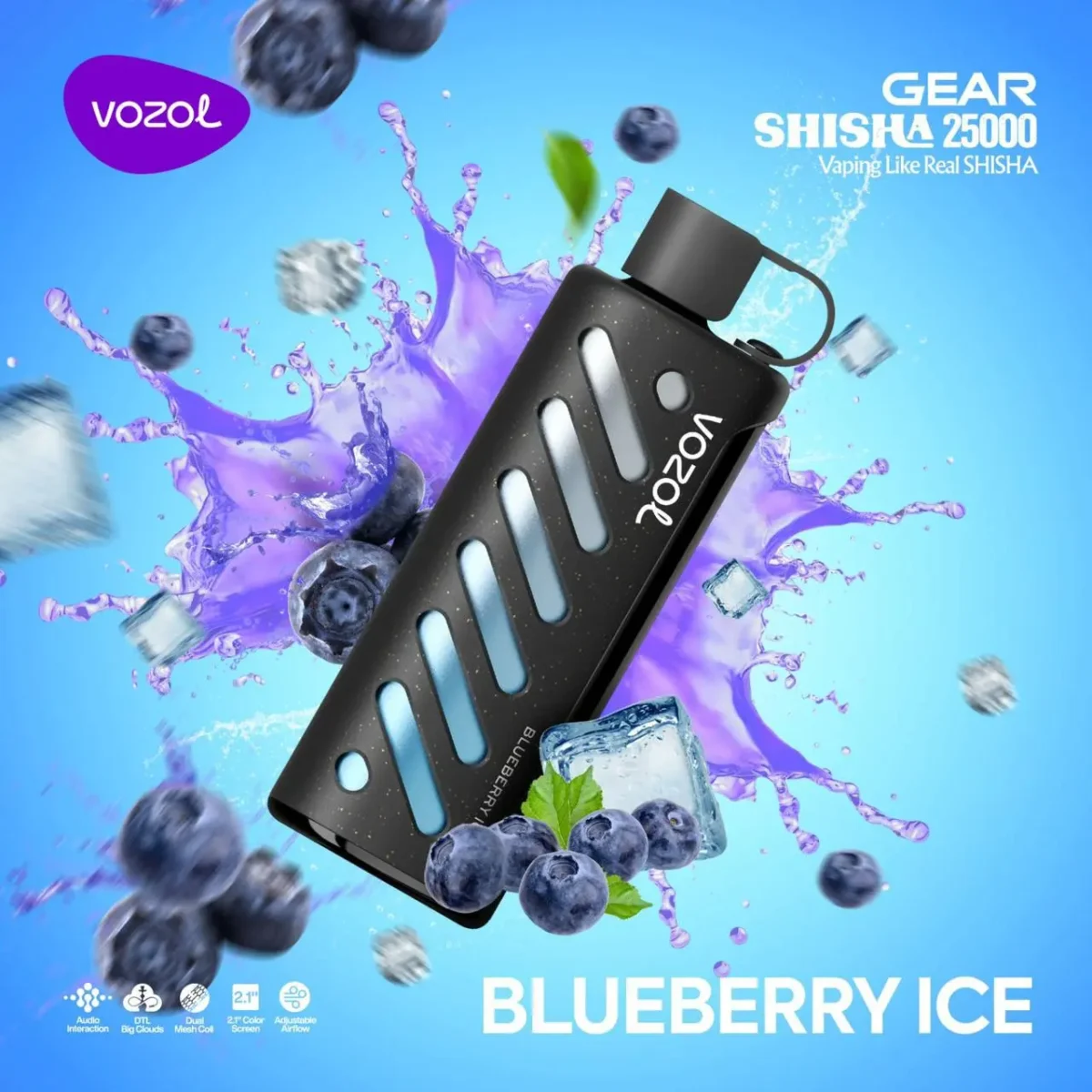 Vozol Gear 25000 Blueberry Ice - Görsel 1