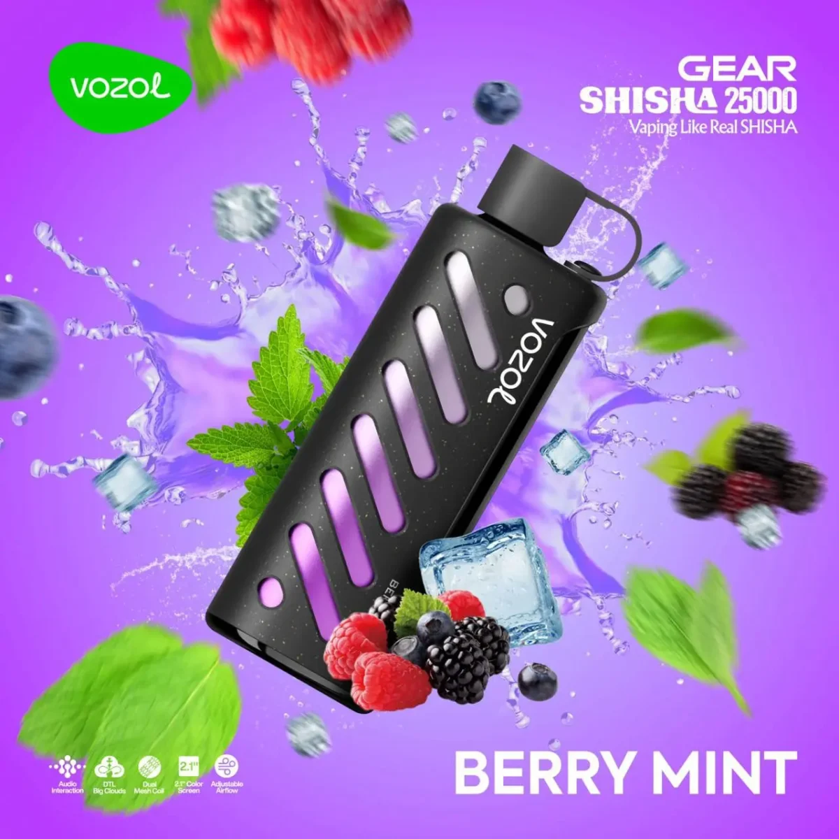 Vozol Gear 25000 Berry Mint - Görsel 1