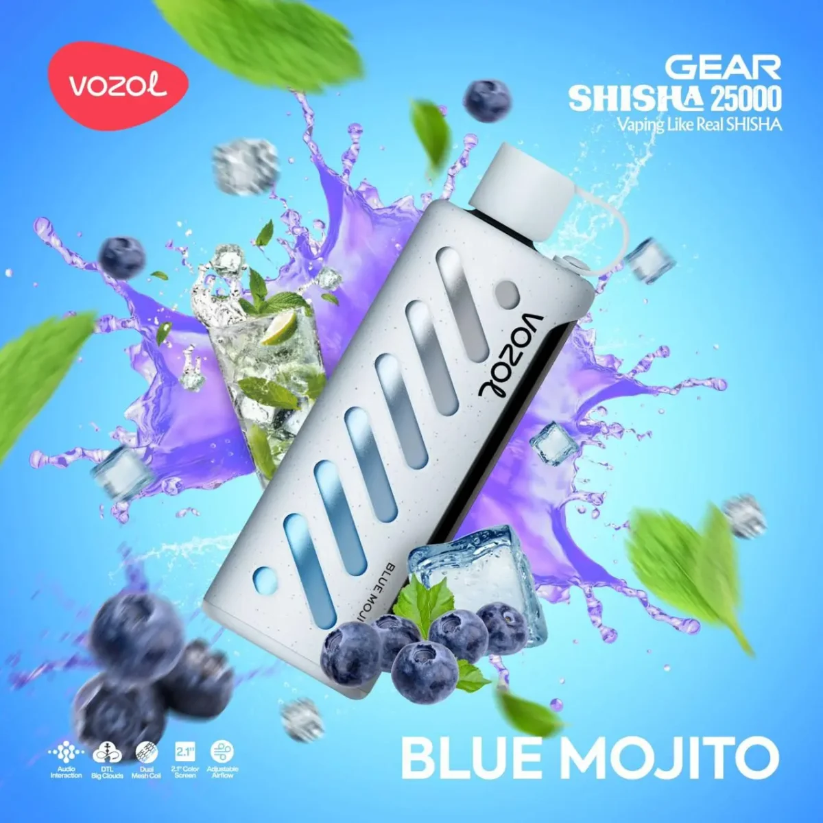 Blue Mojito Vozol Gear 25000 Blue Mojito - Görsel 1