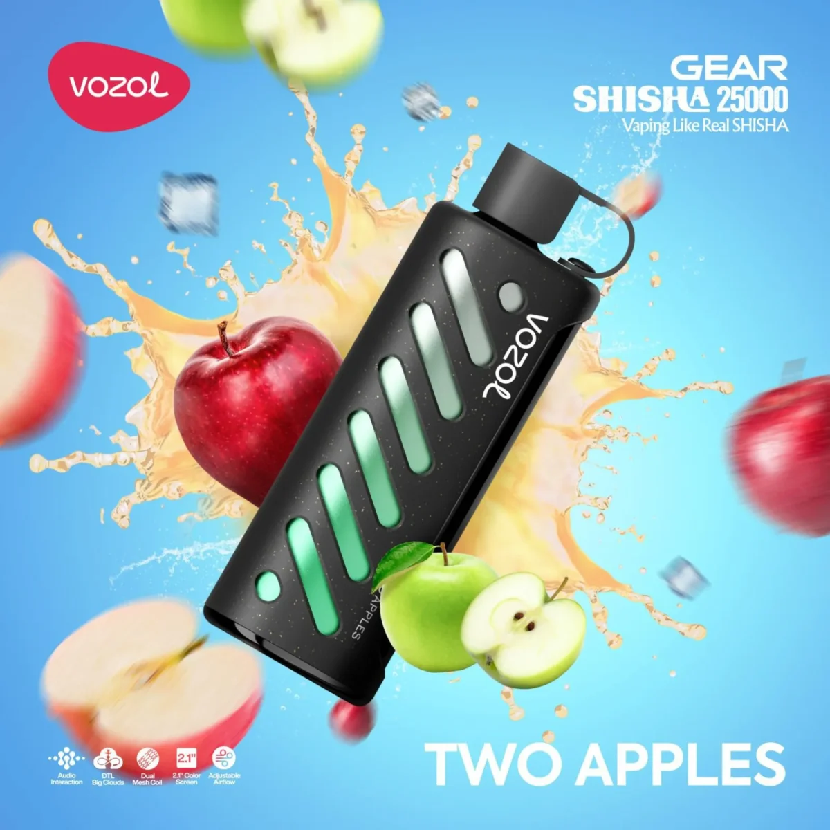Vozol Gear 25000 Disposable Two Apples - Görsel 1