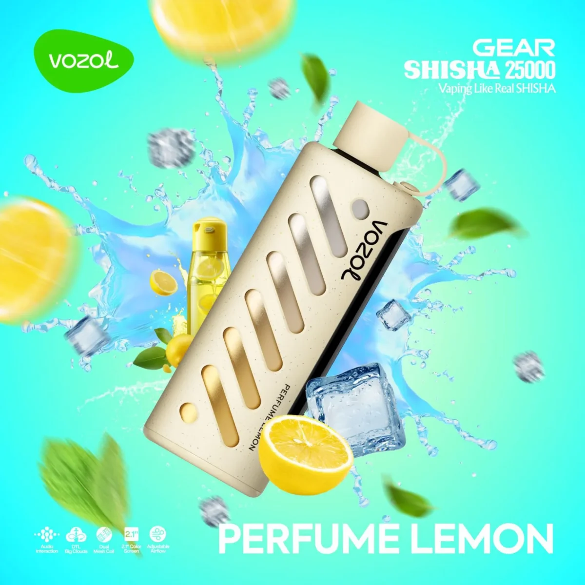 Vozol Gear 25000 Perfume Lemon - Görsel 1