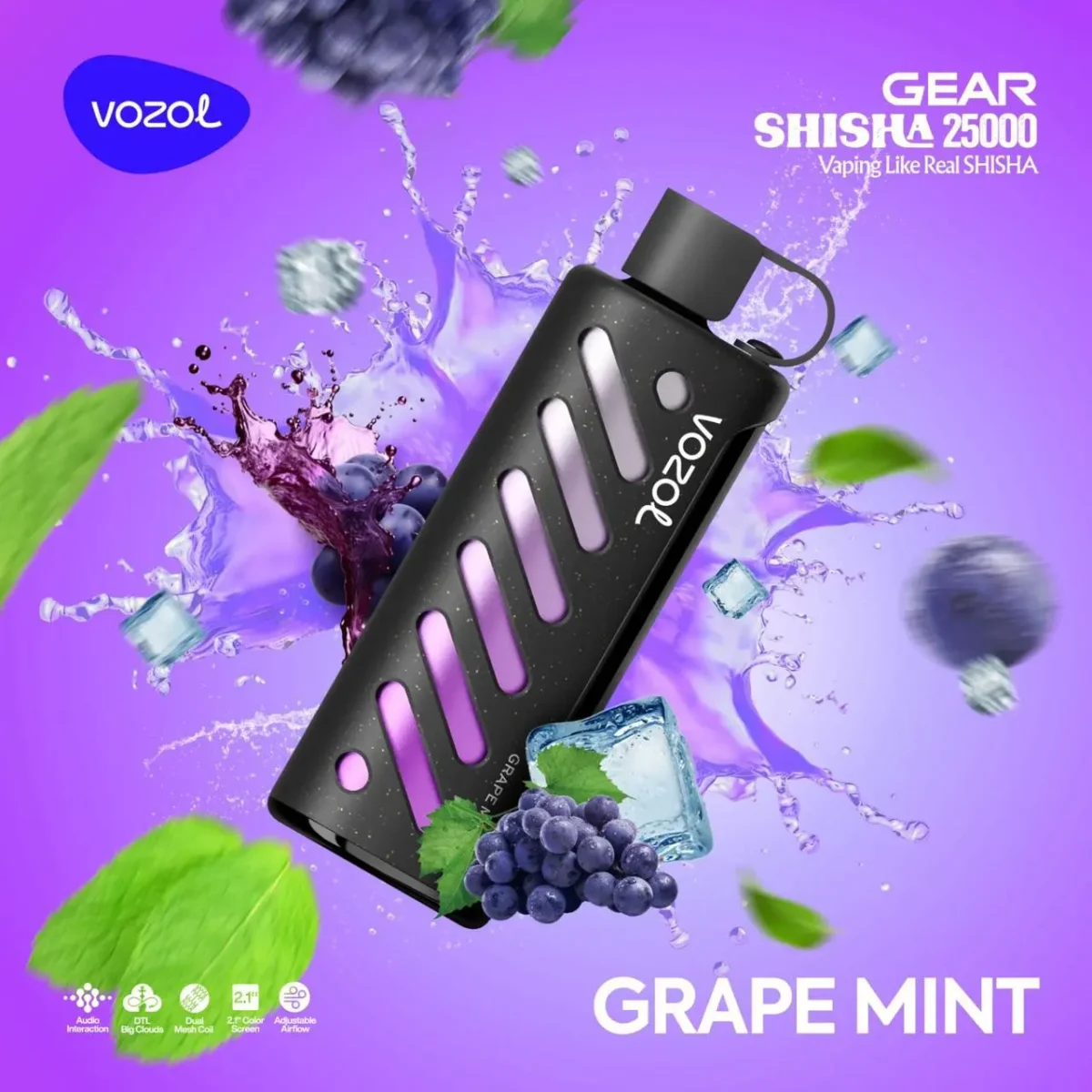Vozol Gear 25000 Grape Mint - Görsel 1