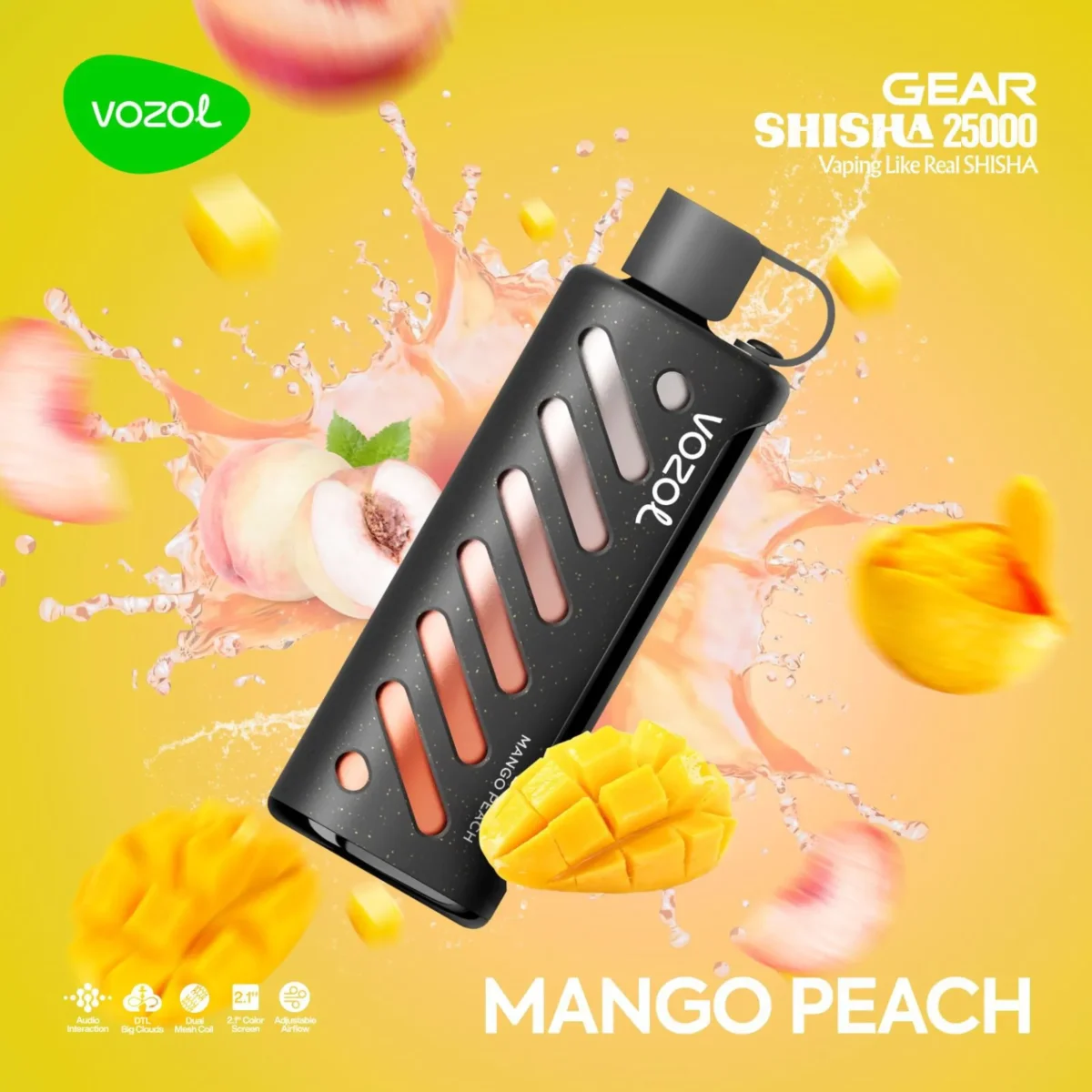 Vozol Gear 25000 Mango Peach - Görsel 1